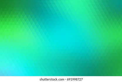 Light Green vector blurry triangle background. Triangular geometric sample with gradient.  The completely new template can be used for your brand book.