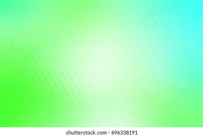 Light Green vector blurry triangle background. Shining illustration, which consist of triangles. Brand-new style for your business design.