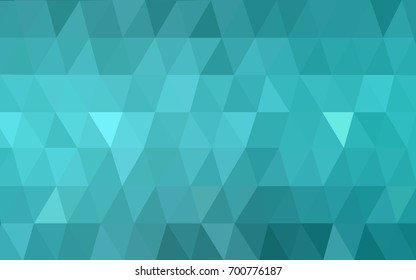Light Green vector blurry triangle background design. Geometric background in Origami style with gradient. 