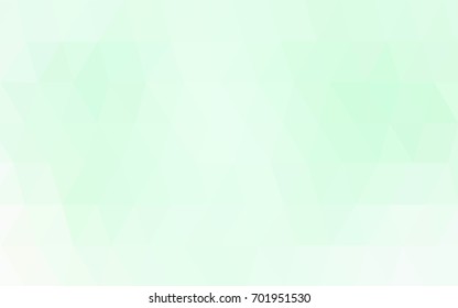 Light Green vector blurry triangle background design. Geometric background in Origami style with gradient. 