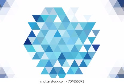 Light Green vector blurry triangle pattern. Creative illustration in halftone style with gradient. Brand-new style for your business design.