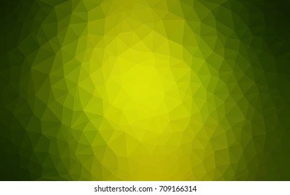 Light Green vector blurry triangle background design. Geometric background in Origami style with gradient. 