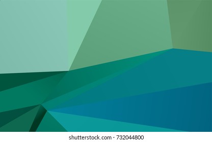 Light Green vector blurry triangle pattern. A completely new color illustration in a vague style. The polygonal design can be used for your web site.