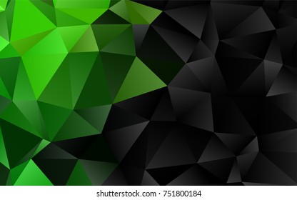 Light Green vector blurry triangle template. Shining colored illustration in a brand-new style. The best triangular design for your business.