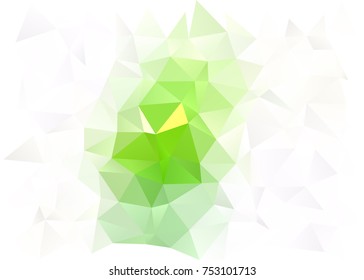 Light Green vector blurry triangle pattern. Shining colored illustration in a brand-new style. The template can be used as a background for cell phones.
