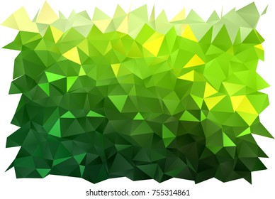 Light Green vector blurry triangle template. Shining illustration, which consist of triangles. The polygonal design can be used for your web site.