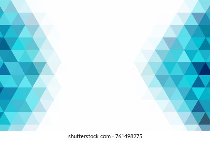 Light Green vector blurry triangle background. Shining illustration, which consist of triangles. The template can be used as a background for cell phones.