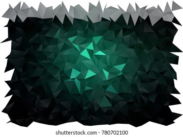 Light Green vector blurry triangle template. Modern geometrical abstract illustration with gradient. A completely new template for your business design.