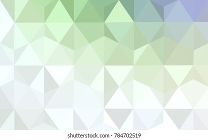 Light Green vector blurry triangle background design. Geometric background in Origami style with gradient. 