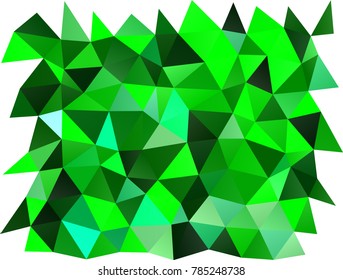 Light Green vector blurry triangle pattern. A completely new color illustration in a vague style. The textured pattern can be used for background.
