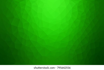 Light Green vector blurry triangle background design. Geometric background in Origami style with gradient. 
