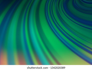 Light Green vector bokeh and colorful pattern. Colorful illustration in blurry style with gradient. A new texture for your design.