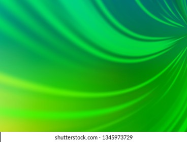 Light Green vector bokeh and colorful pattern. Colorful illustration in blurry style with gradient. Brand new design for your business.