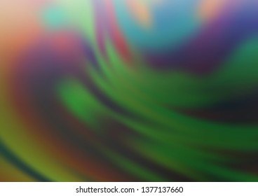 Light Green vector bokeh and colorful pattern. A vague abstract illustration with gradient. A completely new template for your design.