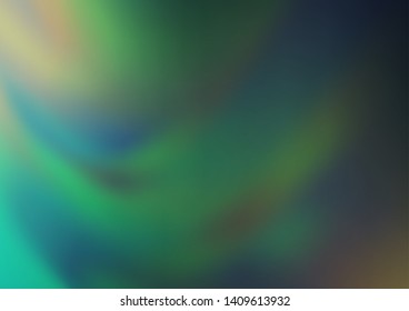 Light Green vector bokeh and colorful pattern. Colorful abstract illustration with gradient. A completely new template for your design.