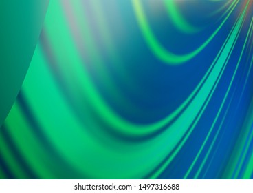 Light Green vector bokeh and colorful pattern. Colorful illustration in abstract style with gradient. Brand new design for your business.
