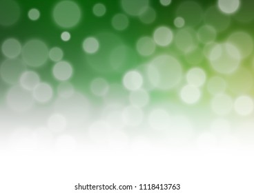 Light Green vector bokeh and pattern. Glitter abstract illustration with an elegant design. A completely new template for your design.