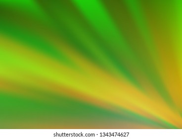 Light Green vector bokeh pattern. Creative illustration in halftone style with gradient. The best blurred design for your business.