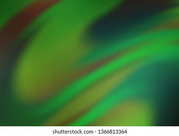 Light Green vector bokeh pattern. Glitter abstract illustration with an elegant design. The template can be used for your brand book.