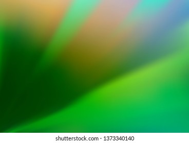 Light Green vector bokeh pattern. Colorful abstract illustration with gradient. The best blurred design for your business.