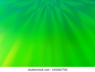 Light Green vector bokeh pattern. Modern geometrical abstract illustration with gradient. A completely new design for your business.