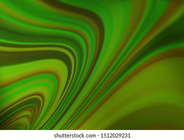 Light Green vector bokeh pattern. Modern geometrical abstract illustration with gradient. Brand new style for your business design.