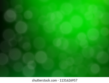 Light Green vector bokeh template. Glitter abstract illustration with an elegant design. The template can be used for your brand book.