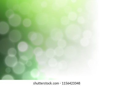 Light Green vector bokeh template. Modern geometrical abstract illustration with gradient. The blurred design can be used for your web site.