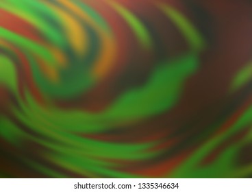 Light Green vector bokeh template. Creative illustration in halftone style with gradient. A completely new template for your design.