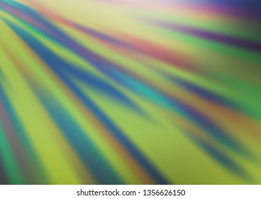 Light Green vector bokeh template. Colorful abstract illustration with gradient. The blurred design can be used for your web site.