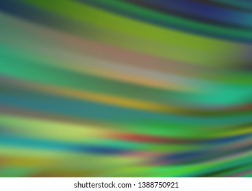 Light Green vector bokeh template. Colorful abstract illustration with gradient. The best blurred design for your business.