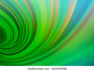 Light Green vector bokeh template. Colorful illustration in blurry style with gradient. A completely new template for your design.