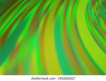 Light Green vector bokeh template. A vague abstract illustration with gradient. The best blurred design for your business.