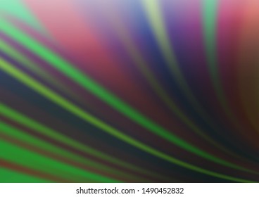 Light Green vector bokeh template. Modern geometrical abstract illustration with gradient. A completely new design for your business.