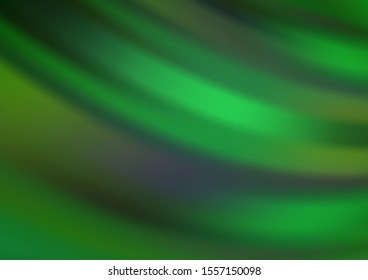 Light Green vector bokeh template. A vague abstract illustration with gradient. Brand new style for your business design.