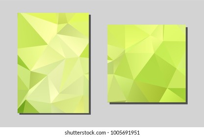 Light Green vector brochure for ui, ux design. Booklet with textbox on colorful abstract background. New design for a poster, banner of your website.