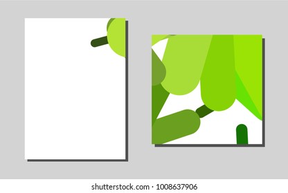 Light Green vector brochure for ui, ux design. Beautiful colored sample in A4 size. Pattern for ads, leaflets, labels of your business.