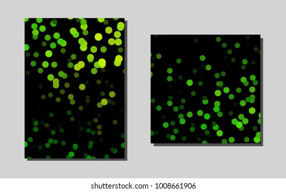 Light Green vector brochure for ui, ux design. Glitter abstract design concept with text box. Beautiful design for cover of notepads.