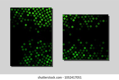 Light Green vector brochure for ui, ux design. Blurred decorative design in abstract style with textbox. The pattern can be used for any ad, booklets.
