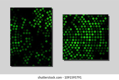 Light Green vector brochure for ui, ux design. Blurred decorative design in abstract style with textbox. Completely new template for your brand book.