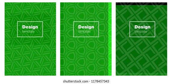 Light Green vector brochure for ui, ux design. Beautiful colorful sample in abstract style. New design for cover of books.