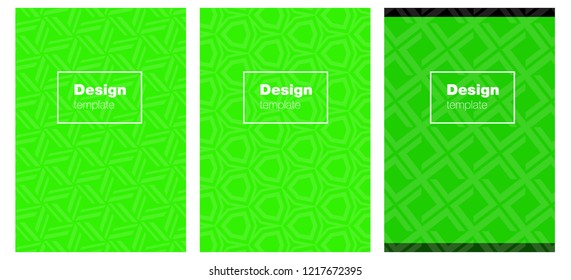 Light Green vector brochure for ui, ux design. Beautiful colorful sample in abstract style. Design for cover of books, notepads.