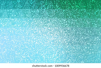 Light Green vector christmas polygon background. Low poly Illustration consisting of triangles with snowflakes. Texture background of New Year celebration.