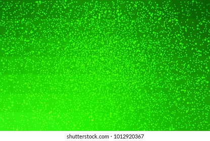 Light Green vector christmas polygon background. Low poly Illustration consisting of triangles with snowflakes. Texture background of New Year celebration.