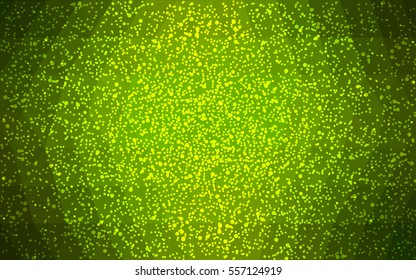 Light Green vector christmas polygon background. Low poly Illustration consisting of triangles with snowflakes. Texture, seamless background of New Year celebration.