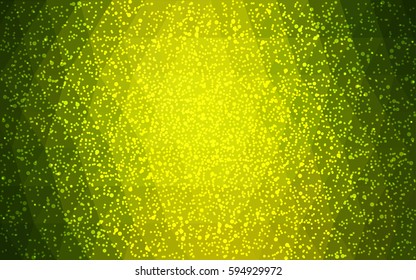 Light Green vector christmas polygon background. Low poly Illustration consisting of triangles with snowflakes. Texture background of New Year celebration.