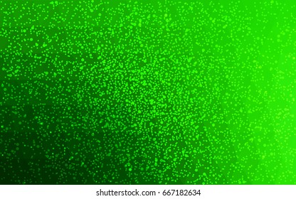 Light Green vector christmas polygon background. Low poly Illustration consisting of triangles with snowflakes. Texture background of New Year celebration.