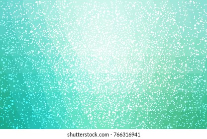 Light Green vector christmas polygon background. Low poly Illustration consisting of triangles with snowflakes. Texture background of New Year celebration.