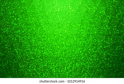 Light Green vector christmas postcard low polygon background. Illustration consisting of triangles. Abstract triangular polygonal origami or crystal design of New Year celebration.