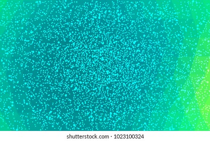 Light Green vector christmas postcard low polygon background. Illustration consisting of triangles. Abstract triangular polygonal origami or crystal design of New Year celebration.